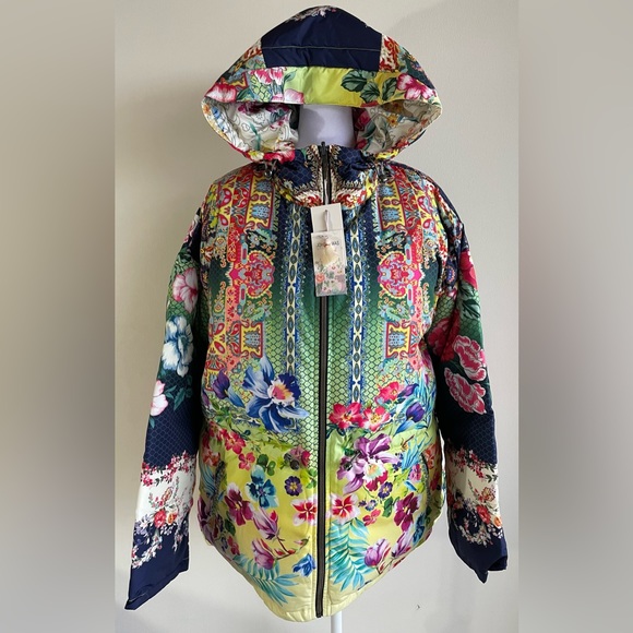 NWT JOHNNY WAS PUFFER JACKET SZ US L - Picture 11 of 15